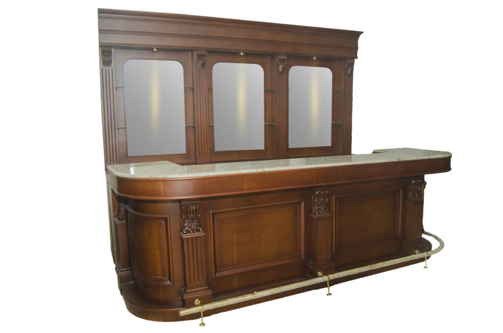 Bar WNL64 – Wooden Bar Set With Overhang And Sink Side Unit
