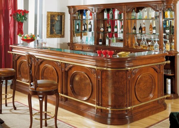 L-Shape Classical Italian Home Bar Set - WNL160